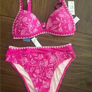 NWT!!!! Cupshe Pink Floral Bikini Set